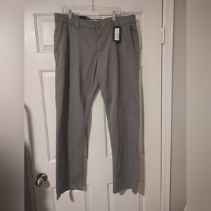 NWT Mavi Men's Philip Relax Straight Leg Pant Cotton Blend Gray Size 36 x 32